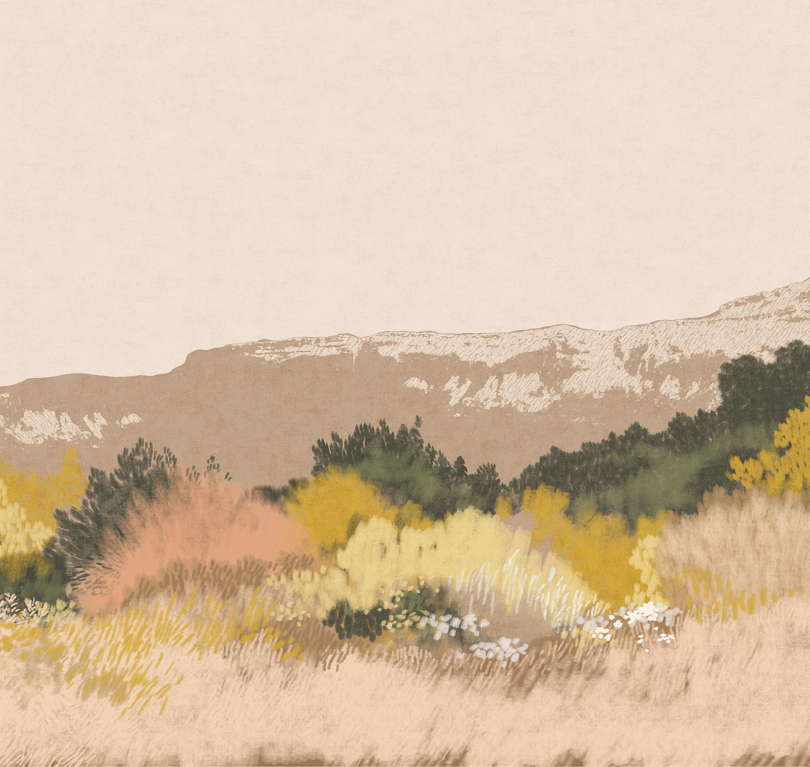 Панно Loymina Пейзаж 2 Степь ART17 012 3×7